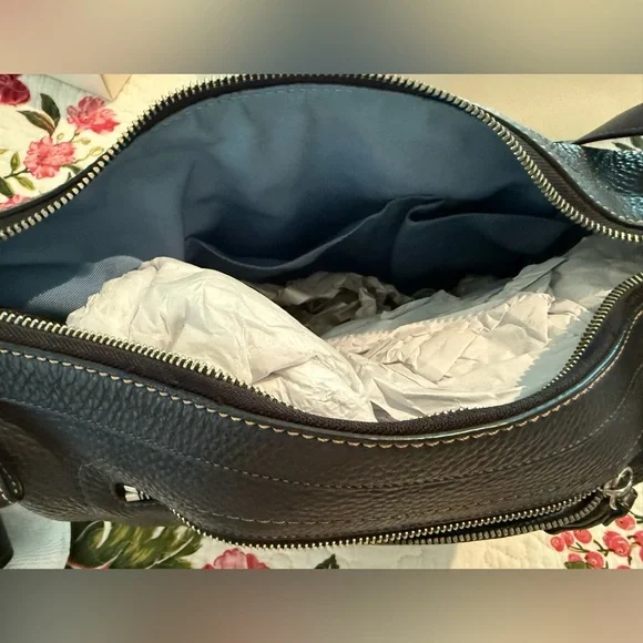 Coach Bleecker Felicia Pebble Black Leather Handbag F0882-F12323 EUC - Picture 10 of 12